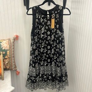 MSK Black And White Dress Size 16 comfy